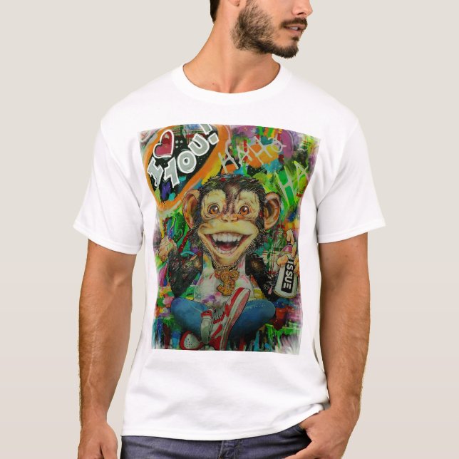 Affen 🙉 T-Shirt (Vorderseite)