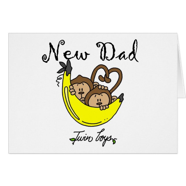 Affen Vater von Twin Boys Tshirts and Gifts (Vorderseite (Horizontal))