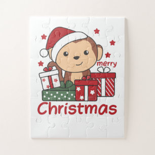 Affen Weihnachtsgeschenk Wintertiere Affen