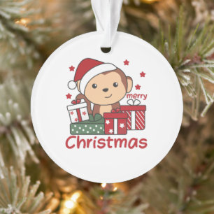 Affen Weihnachtsgeschenk Wintertiere Affen Ornament