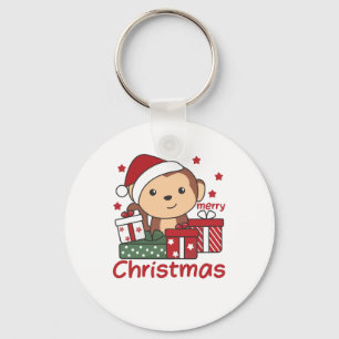 Affen Weihnachtsgeschenk Wintertiere Affen Schlüsselanhänger