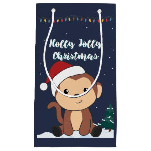 Affen Weihnachtsschnee Wintertiere Affen Kleine Geschenktüte