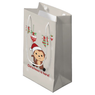 Affen Weihnachtsschnee Wintertiere Affen Kleine Geschenktüte