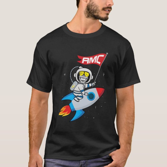 Affen zum Mond Amc Kurz Squeeze T-Shirt (Vorderseite)