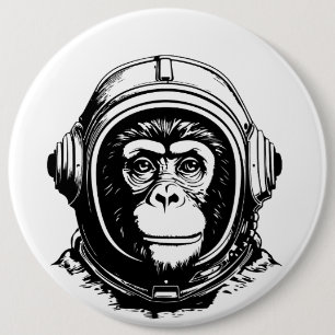 Affenastronaut Button