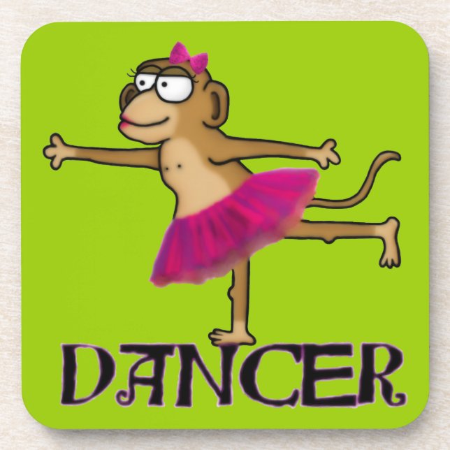 Affenballett Getränkeuntersetzer (Vorderseite)