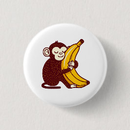 Affenbanane Liebe Button