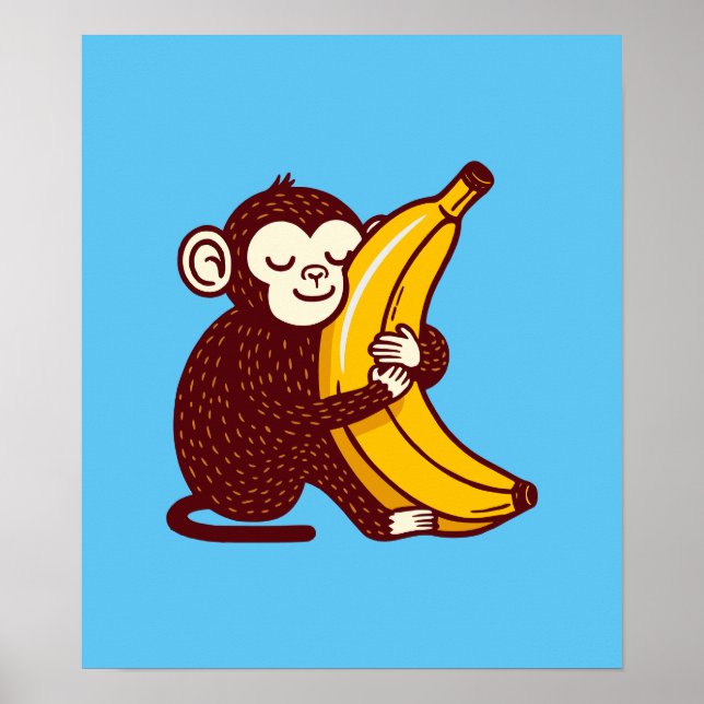 Affenbanane Liebe Poster (Vorne)