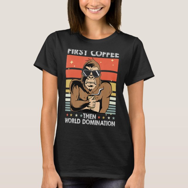 Affenbrille Tieraffe Affe Primat T-Shirt (Vorderseite)