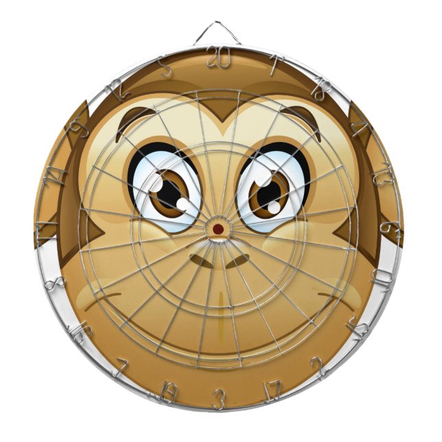 Affenemoji Dartscheibe (vorne)