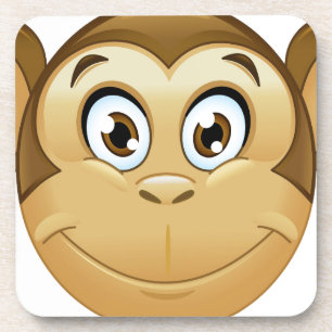 Affenemoji Getränkeuntersetzer