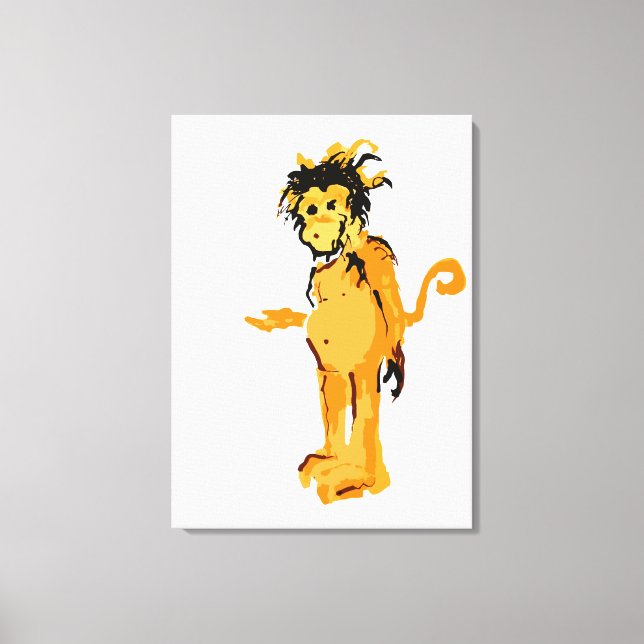 Affenfarbe Leinwanddruck (Vorderseite)