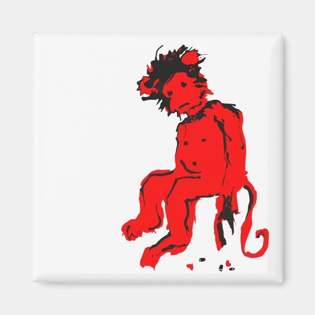 Affenfarbe Magnet (Vorne)