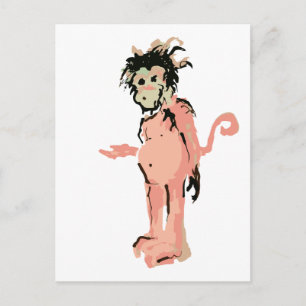 Affenfarbe Postkarte