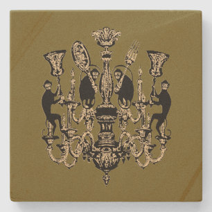 Affengeschäft - FARBE ÄNDERN / Steinuntersetzer