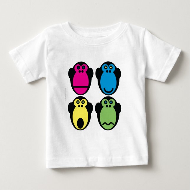 Affengesichtszüge Baby T-shirt (Vorderseite)