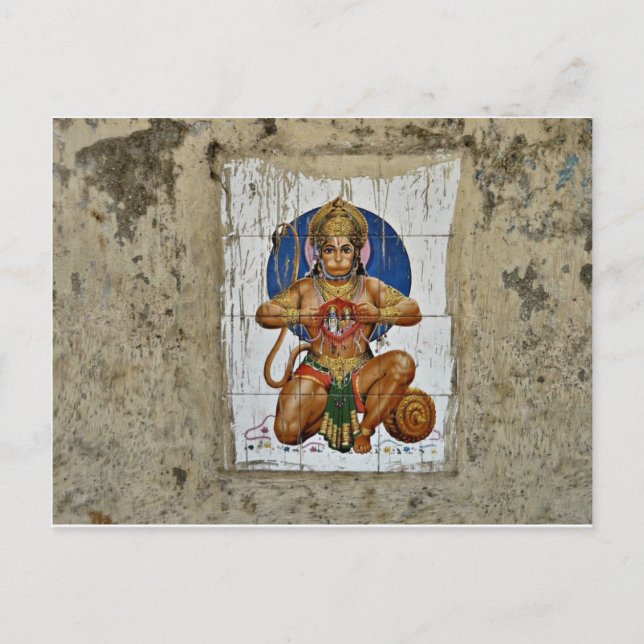 Affengott Postkarte (Vorderseite)