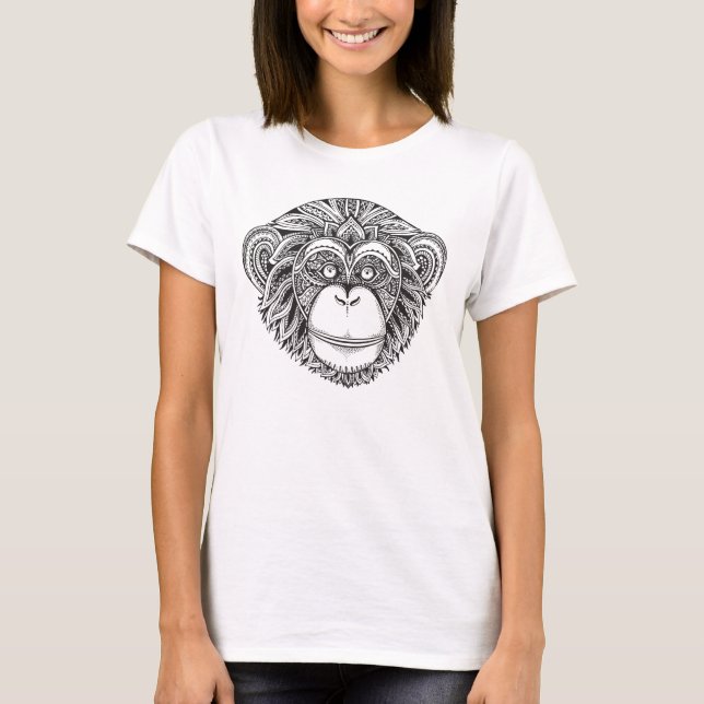 AffenIllustartion T-Shirt (Vorderseite)
