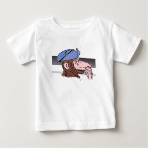Affenkind mit revolutionärem Denken Baby T-shirt
