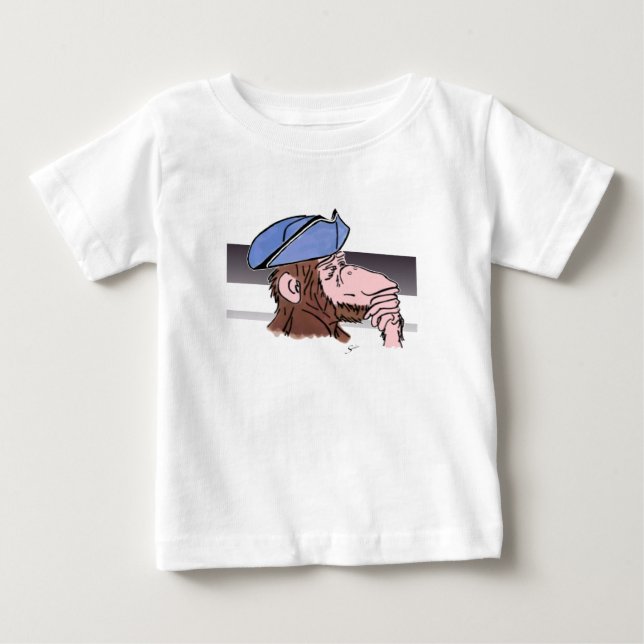 Affenkind mit revolutionärem Denken Baby T-shirt (Vorderseite)