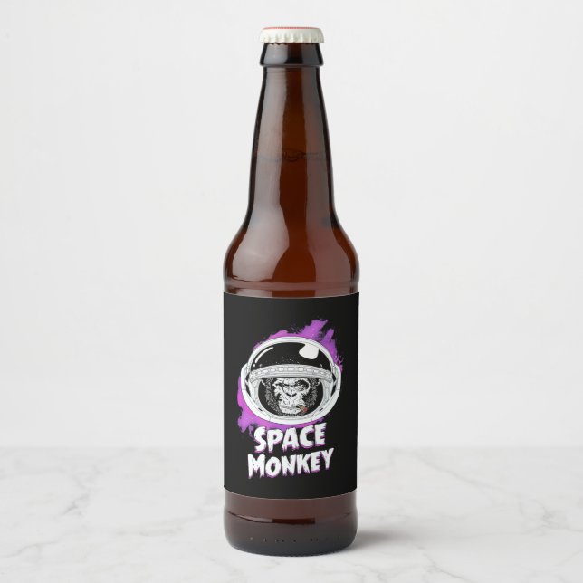 Affenklammer Bierflaschenetikett (Vorderseite)