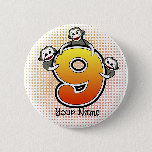 Affenkleckse 9 button (Vorderseite)