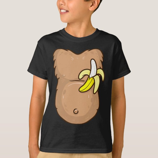 Affenkostüm für Kinder - Affenkostüm T-Shirt (Vorderseite)