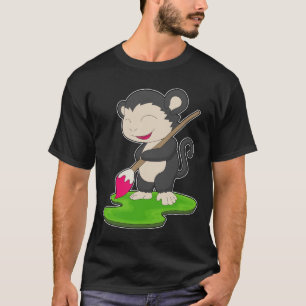 Affenmalerpinsel-Malerei T-Shirt