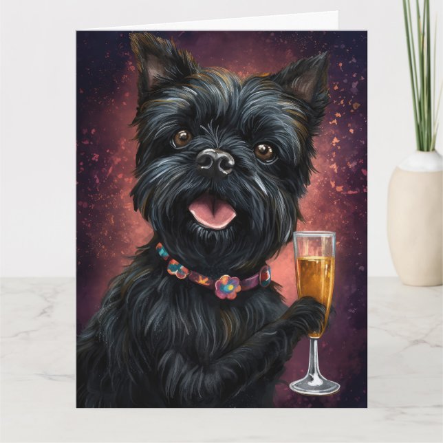 Affenpincher Karte (Vorderseite)