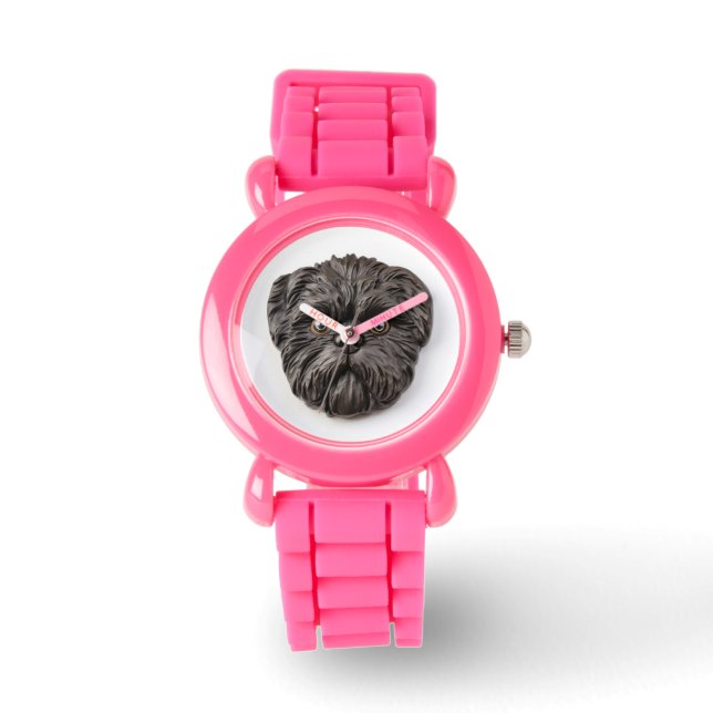 Affenpinscher 3D Inspiriert Armbanduhr (Vorderseite)