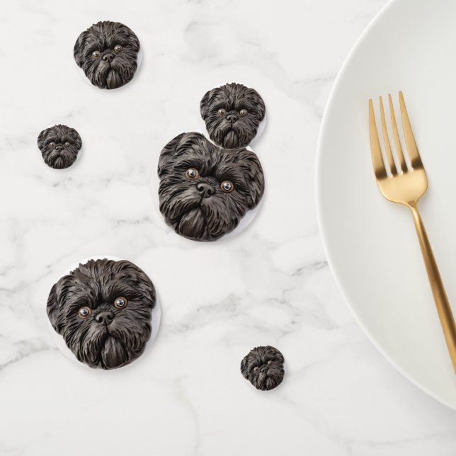 Affenpinscher 3D Inspiriert Konfetti (Gruppe)