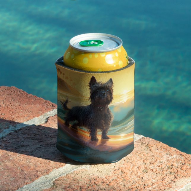 Affenpinscher Beach Surfmalerei Dosenkühler (In Situ Pool)