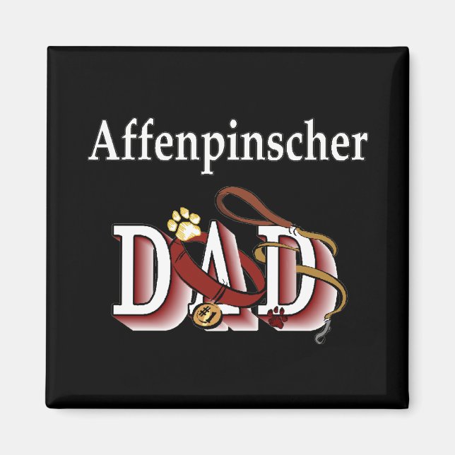 affenpinscher dad Magnet (Vorne)