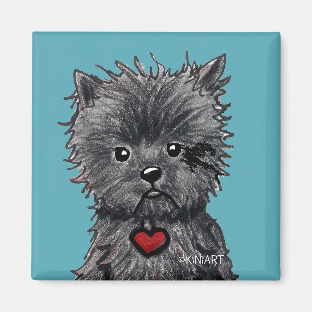Affenpinscher Dog Art Magnet (Vorne)