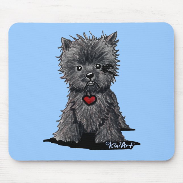 Affenpinscher Dog Art Mousepad (Vorne)