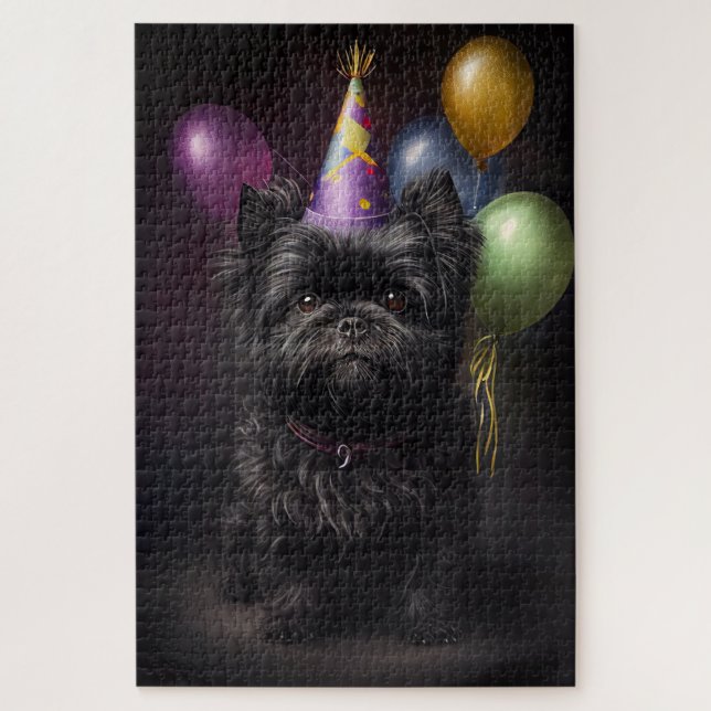 Affenpinscher Dog Birthday Balloons (Vertikal)