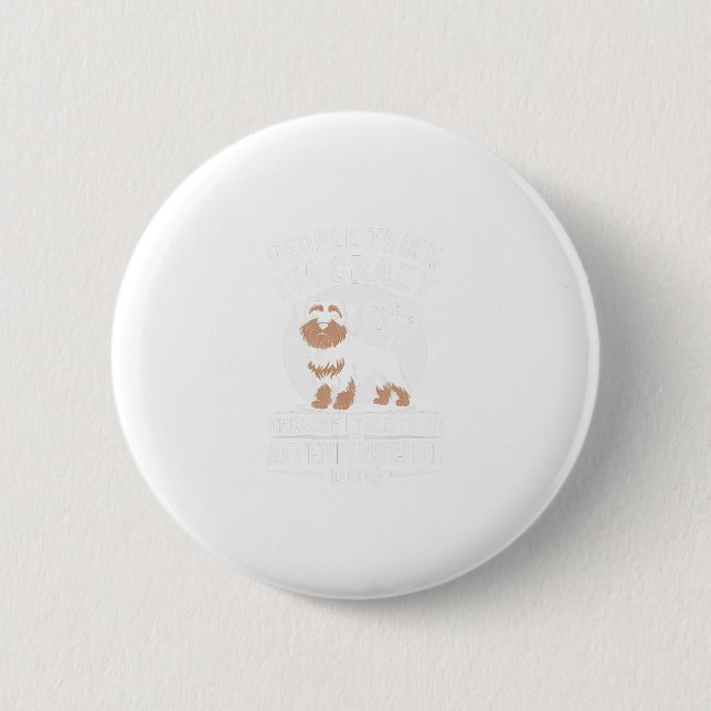 Affenpinscher Dog Button (Vorderseite)
