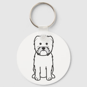 Affenpinscher Dog Cartoon Schlüsselanhänger
