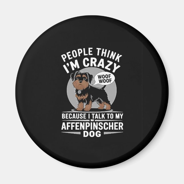 Affenpinscher Dog Magnet (Vorne)