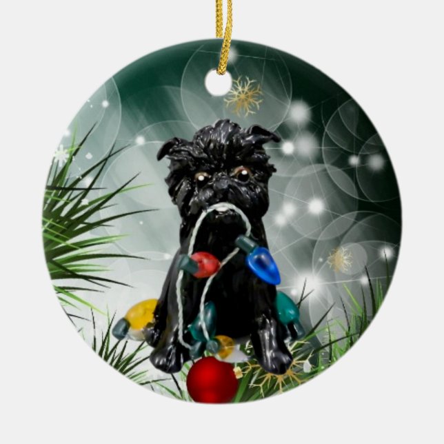 Affenpinscher Dog Ornement de Noël (Devant)