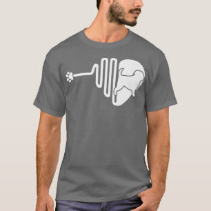 Affenpinscher Dog Paw Heartbeat Besitzer Veterina T-Shirt