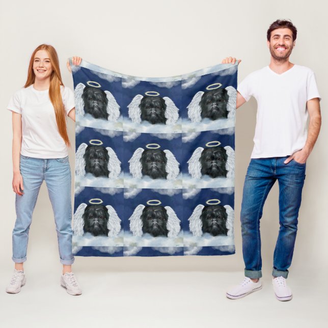 Affenpinscher Engel   Fleecedecke (Beispiel)