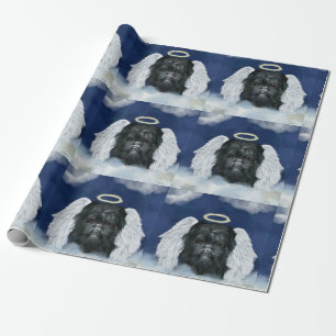 Affenpinscher Engel Geschenkpapier