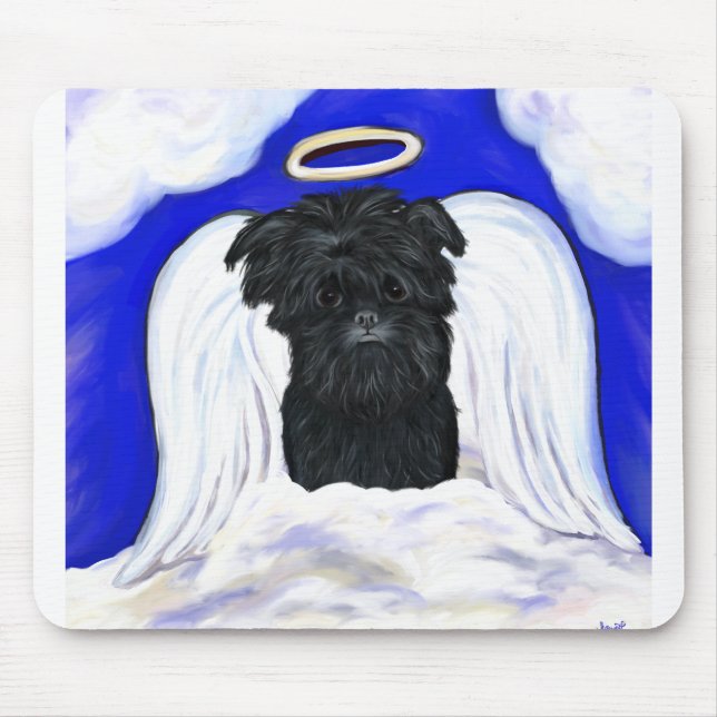 Affenpinscher Engel Mousepad (Vorne)