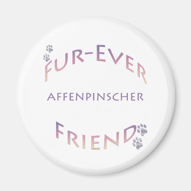 Affenpinscher Furever Magnet (Vorne)