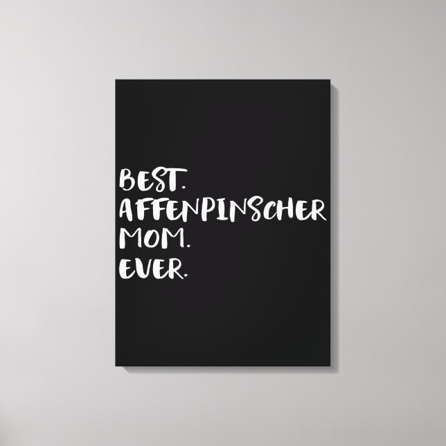 Affenpinscher | Gefahrbare Wohngestaltung Geschenk Leinwanddruck (Vorderseite)