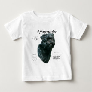 Affenpinscher Geschichtsdesign Baby T-shirt