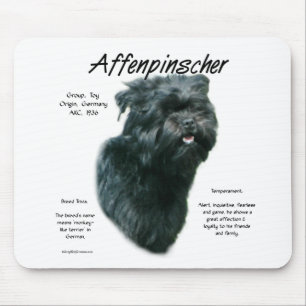 Affenpinscher Geschichtsdesign Mousepad