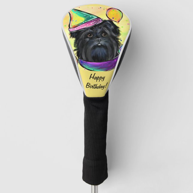 Affenpinscher Golf Headcover (Vorderseite)