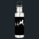 Affenpinscher Heartbeat Dog Mom Dad Pet Gift  Edelstahlflasche<br><div class="desc">Affenpinscher Heartbeat Dog Mom Dad Pet Gift</div>